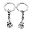 1 PCS Antique Silver Keyrings Keychains Key Ring Chains Tags Clasps AA461 Chinese Zodiac Sheep Goat view 1