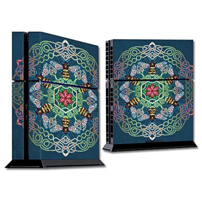MightySkins Skin Compatible with Sony PS4 Console - Celtic Bees | Protective, Durable, and Unique Vinyl Decal wrap Cover | Easy to Apply, Remove, and Change Styles | Made in The USA