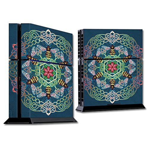 MightySkins Skin Compatible with Sony PS4 Console - Celtic Bees | Protective, Durable, and Unique Vinyl Decal wrap Cover | Easy to Apply, Remove, and Change Styles | Made in The USA