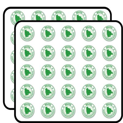 Bolivia Sticker for Scrapbooking Waterproof Vinyl Stickers for Water Bottle, Laptop & Phone Case 50 Pack