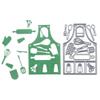 1 Pcs Kitchen Apron Cutting Dies, Kitchen Apron Metal Die Cuts,DIY Scrapbooking Artist Metal Cutting Dies Stencils for DIY Cards Making Scrapbooking Dies Cuts Photo Album Art 85MMx129MM view 3