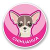 Chihuahua Cartoon Dog Sticker for Scrapbooking Waterproof Vinyl Stickers for Water Bottle, Laptop & Phone Case 50 Pack view 2