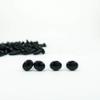8mm x 6mm Black Oval Safety Eyes Noses - 10 Pairs (20 Pieces Eyes, 20 Pieces Washers) view 1