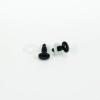 8mm x 6mm Black Oval Safety Eyes Noses - 10 Pairs (20 Pieces Eyes, 20 Pieces Washers) view 4