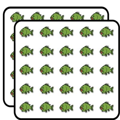 Dead Fish Sticker for Scrapbooking Waterproof Vinyl Stickers for Water Bottle, Laptop & Phone Case 50 Pack
