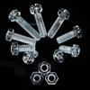 DalaB 20 pcs M3/M4 Acrylic Clear Plastic Nylon Round Phillips Head Screws Bolts with Hex Nuts - (Color: M4x8mm) view 1