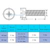 DalaB 20 pcs M3/M4 Acrylic Clear Plastic Nylon Round Phillips Head Screws Bolts with Hex Nuts - (Color: M4x8mm) view 2