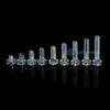 DalaB 20 pcs M3/M4 Acrylic Clear Plastic Nylon Round Phillips Head Screws Bolts with Hex Nuts - (Color: M4x8mm) view 3
