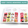 PBF (1 Pack) Photo Booth Album, Guest Book with 2x6 Clear Picture Inserts, White Cover with Plastic Sleeves & White Pages, Scrapbook Album for Photo Strips, Memory Book, Wedding, and Baby Showers view 3