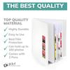 PBF (1 Pack) Photo Booth Album, Guest Book with 2x6 Clear Picture Inserts, White Cover with Plastic Sleeves & White Pages, Scrapbook Album for Photo Strips, Memory Book, Wedding, and Baby Showers view 4