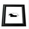 US Art 17x24 Black Matte Finish, Solid Wood 1.5 Inch Wide Picture Poster Frame, 100% American Made #4106842 view 1