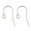 Adabele 200pcs Hypoallergenic Ball End Fish Earring Hooks 22mm Sterling Silver Plated Ear Wire (0.7mm/21 Gauge) for DIY Craft Earrings Jewelry Making CF242-1 view 1