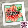 1 Pcs Hibiscus Flower Frame Cutting Dies,DIY Scrapbooking Artist Metal Cutting Dies Stencils for Scrapbooking Embossing Decorative Crafts Supplies DIY Paper Cards Making New 2019 view 2