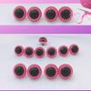 Safety Eyes 5 Pair 24mm to 34mm Choose Color & Size Crafts, Sewing, Crochet (Pink, 24mm) view 1