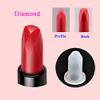 AKOAK Simple DIY Lipstick Mould Set,Creative and Lovely Various Shapes of Lipstick Making Mould for 12.1mm Lipstick Tube (Diamond) view 2