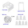 AKOAK Simple DIY Lipstick Mould Set,Creative and Lovely Various Shapes of Lipstick Making Mould for 12.1mm Lipstick Tube (Diamond) view 3