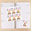 Ultimate Happy Birthday Stickers for Planners such as Erin Condren and Happy Planner view 2