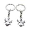 1 PCS Antique Silver Keyrings Keychains Key Ring Chains Tags Clasps AA461 Love Heart Pigeon Birds view 1