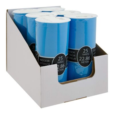Berwick Offray 6'' Wide Nylon Tulle Bolt, Turquoise, 25 Yards, 6 Pack