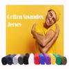 FabricLA Cotton Spandex Jersey Knit Fabric by The Yard 12OZ - 58/60" Inches (150 CM) Wide - Ultra Soft Cotton Spandex Blend - Use Our 4 Way Stretch Knit Fabric for Clothing - Lime, 1 Yard view 2