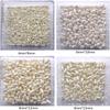 Faux Pearl Jewelry White Plastic Straight Hole Drop-Shaped Imitation Beads DIY Clothing Accessories (8X16mm 200 PCS, Beige) view 3
