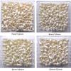Faux Pearl Jewelry White Plastic Straight Hole Drop-Shaped Imitation Beads DIY Clothing Accessories (8X16mm 200 PCS, Beige) view 4