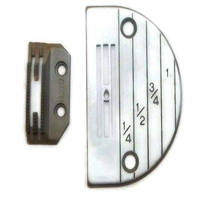 Industrial Sewing Machine Feed Dog & Plate Regular Set Compatible for JUKI Brother Singer