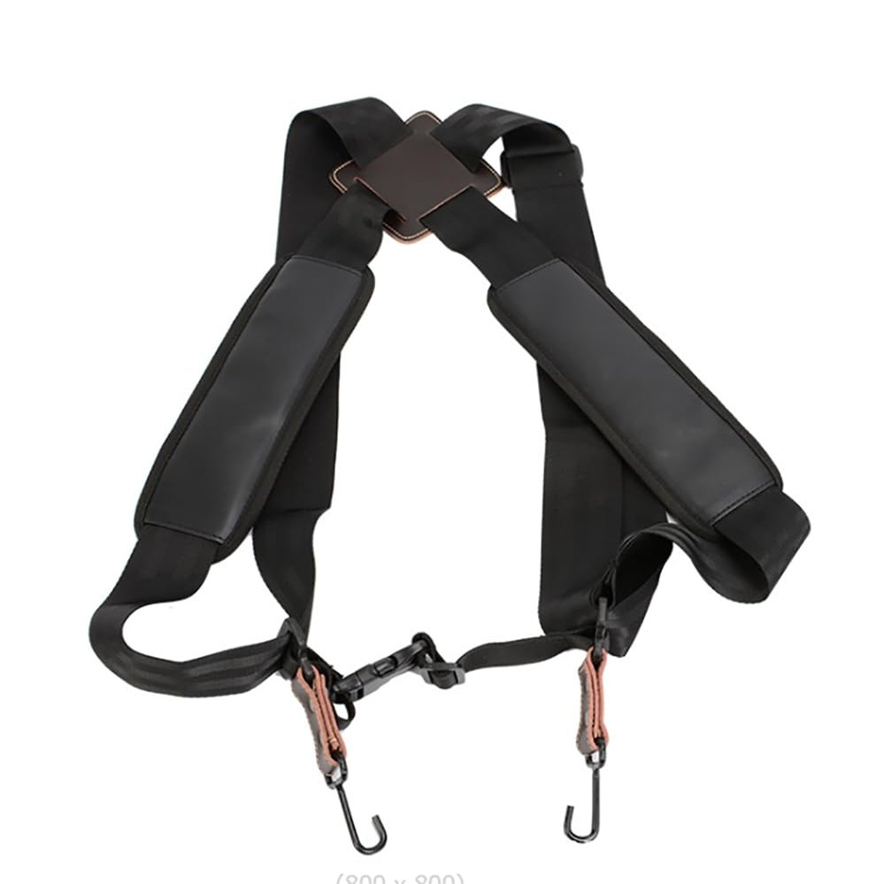Rluii Adjustable Djembe Shoulder Strap with Thickening Pad/Drum Sling/African Drum Shoulder Harness/African Hand Percussion Accessories (Drum Is Not Including)