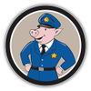 Funny Pig Policeman Art Decorative Scrapbooking Sticker Waterproof Vinyl Stickers for Water Bottle, Laptop & Phone Case 50 Pack view 2