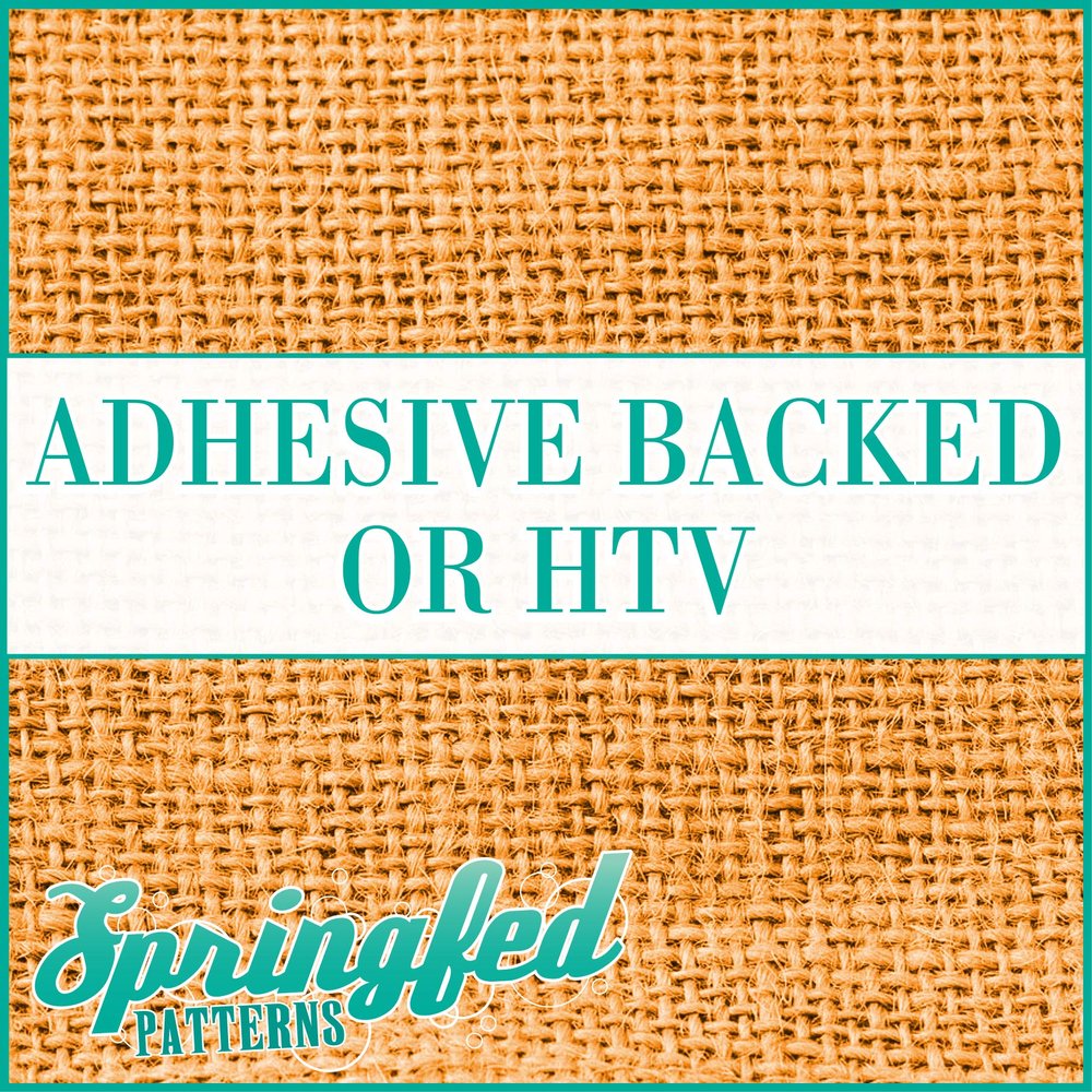 Orange BURLAP Pattern Heat Transfer or Adhesive Vinyl CHOOSE YOUR SIZE! Jute Burlap