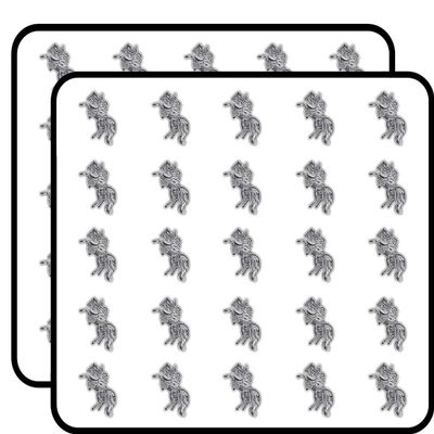 Patterned Horse Sticker for Scrapbooking Waterproof Vinyl Stickers for Water Bottle, Laptop & Phone Case 50 Pack