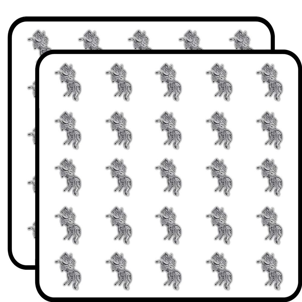 Patterned Horse Sticker for Scrapbooking Waterproof Vinyl Stickers for Water Bottle, Laptop & Phone Case 50 Pack
