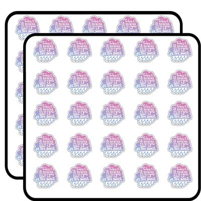 Raining Day Good Day to Drink Beer Slogan Art Decorative Scrapbooking Sticker Waterproof Vinyl Stickers for Water Bottle, Laptop & Phone Case 50 Pack