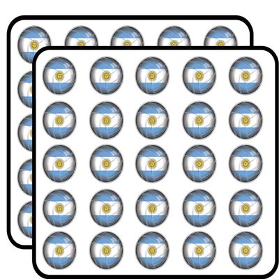 Argentina Volleyball World Flag Art Decorative Scrapbooking Sticker Waterproof Vinyl Stickers for Water Bottle, Laptop & Phone Case 50 Pack