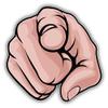 Hand Pointing Finger Art Decorative Scrapbooking Sticker Waterproof Vinyl Stickers for Water Bottle, Laptop & Phone Case 50 Pack view 2