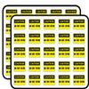 Caution Do Not Enter Sign Warning Sticker for Scrapbooking Waterproof Vinyl Stickers for Water Bottle, Laptop & Phone Case 50 Pack view 1