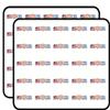 USA Israel Hand Shaking Flags Art Decorative Scrapbooking Sticker Waterproof Vinyl Stickers for Water Bottle, Laptop & Phone Case 50 Pack view 1
