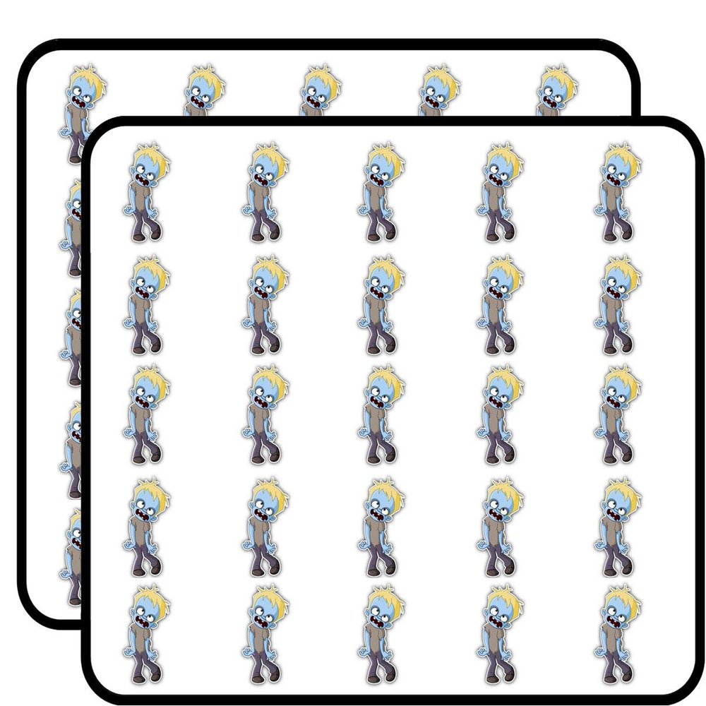 Zombie Kid Halloween Crazy Sticker for Scrapbooking Waterproof Vinyl Stickers for Water Bottle, Laptop & Phone Case 50 Pack