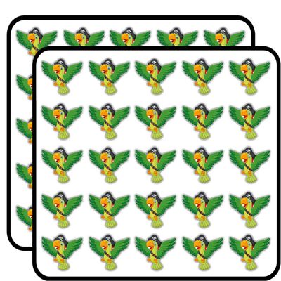 Parrot Pirate Sticker for Scrapbooking Waterproof Vinyl Stickers for Water Bottle, Laptop & Phone Case 50 Pack