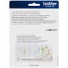 Brother ScanNCut DX Home Deco Pattern Collection for Roll Feeder CADXRFDP02, Includes 21 Designs with Tropical Plants, Flowers, Frames and More, Make Vinyl Wall Decals up to 6' Long, White view 1