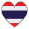 Thailand Heart Flag Sticker for Scrapbooking Waterproof Vinyl Stickers for Water Bottle, Laptop & Phone Case 50 Pack view 2