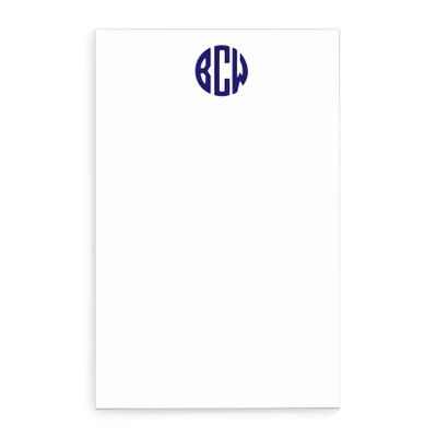 Monogrammed notepad, Notepads for men, Mens Monogrammed notepad wth Monogram, Personalized Notepad Set, Monogrammed Letter writing paper, size 5.5in x 8.5in, 50 sheets