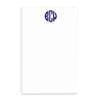Monogrammed notepad, Notepads for men, Mens Monogrammed notepad wth Monogram, Personalized Notepad Set, Monogrammed Letter writing paper, size 5.5in x 8.5in, 50 sheets view 1