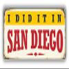 San Diego Retro Travel Tin Sign Art Decorative Scrapbooking Sticker Waterproof Vinyl Stickers for Water Bottle, Laptop & Phone Case 50 Pack view 2