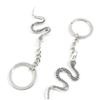 1 PCS Antique Silver Keyrings Keychains Key Ring Chains Tags Clasps I1GN9 Snake view 1