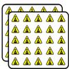 Cow Abduction Warning Sign Funny Humor Sticker for Scrapbooking Waterproof Vinyl Stickers for Water Bottle, Laptop & Phone Case 50 Pack view 1