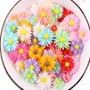 50pcs 10mm Tiny Resin Roses Flower FlatBacks Cabochons Deco F1221x2 (Daisy, 10mm) view 1
