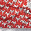 Dog Print - Candy Red - Soimoi Cotton Jersey Knit Fabric, 58" Wide Soft Stretch Printed Fabric by The Yard for T-Shirts, Baby Clothes, Pajamas, Dresses, Leggings & DIY Projects view 2