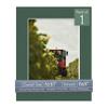 CountryArtHouse Hunter Green Acid Free 8x10 Picture Frame Mats with White Core Bevel Cut for 6x8 Pictures - Fits 8x10 Frame - One Mat view 1
