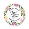 Floral Wedding Stickers, Love is Sweet Stickers, Wedding Favor Stickers, Custom Wedding Labels, Candy or Honey Favor Stickers, 16:8 view 1